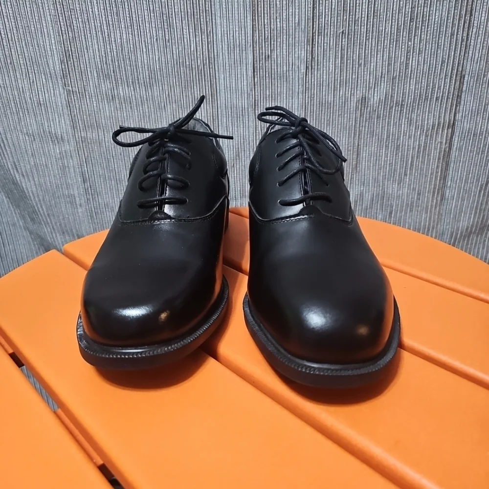 Men's Casual Oxfords Leather Lace-up‎ Fromal Dress Shoes Size 9 Black NWOT