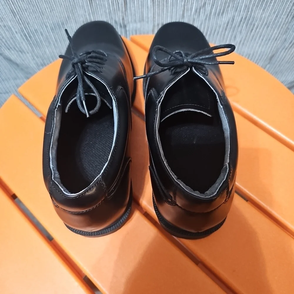 Men's Casual Oxfords Leather Lace-up‎ Fromal Dress Shoes Size 9 Black NWOT