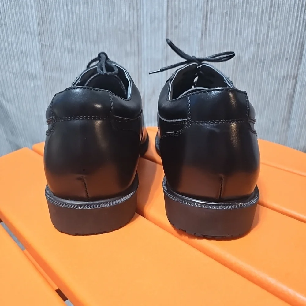 Men's Casual Oxfords Leather Lace-up‎ Fromal Dress Shoes Size 9 Black NWOT