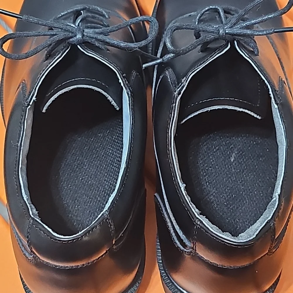Men's Casual Oxfords Leather Lace-up‎ Fromal Dress Shoes Size 9 Black NWOT