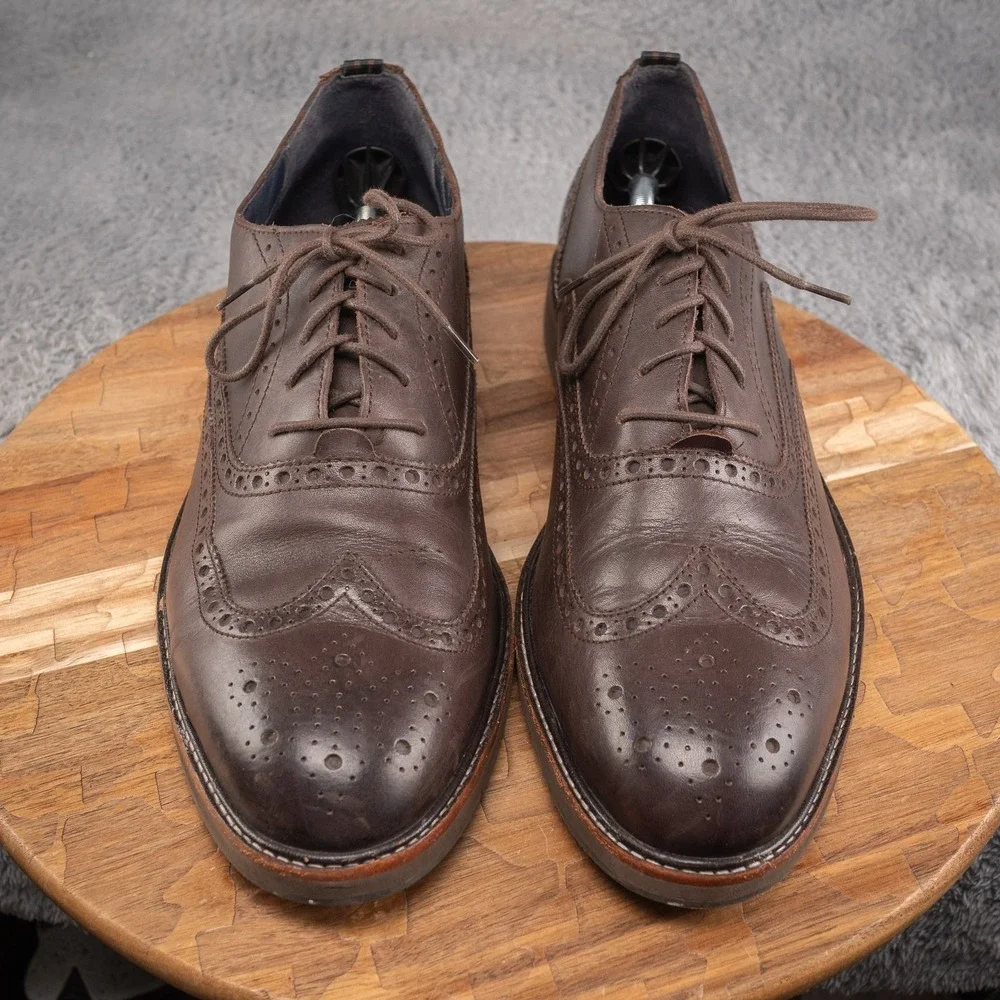 COLE‎ HAAN MORRIS Brown Leather Wing Men's Oxford Size 13 M C30696