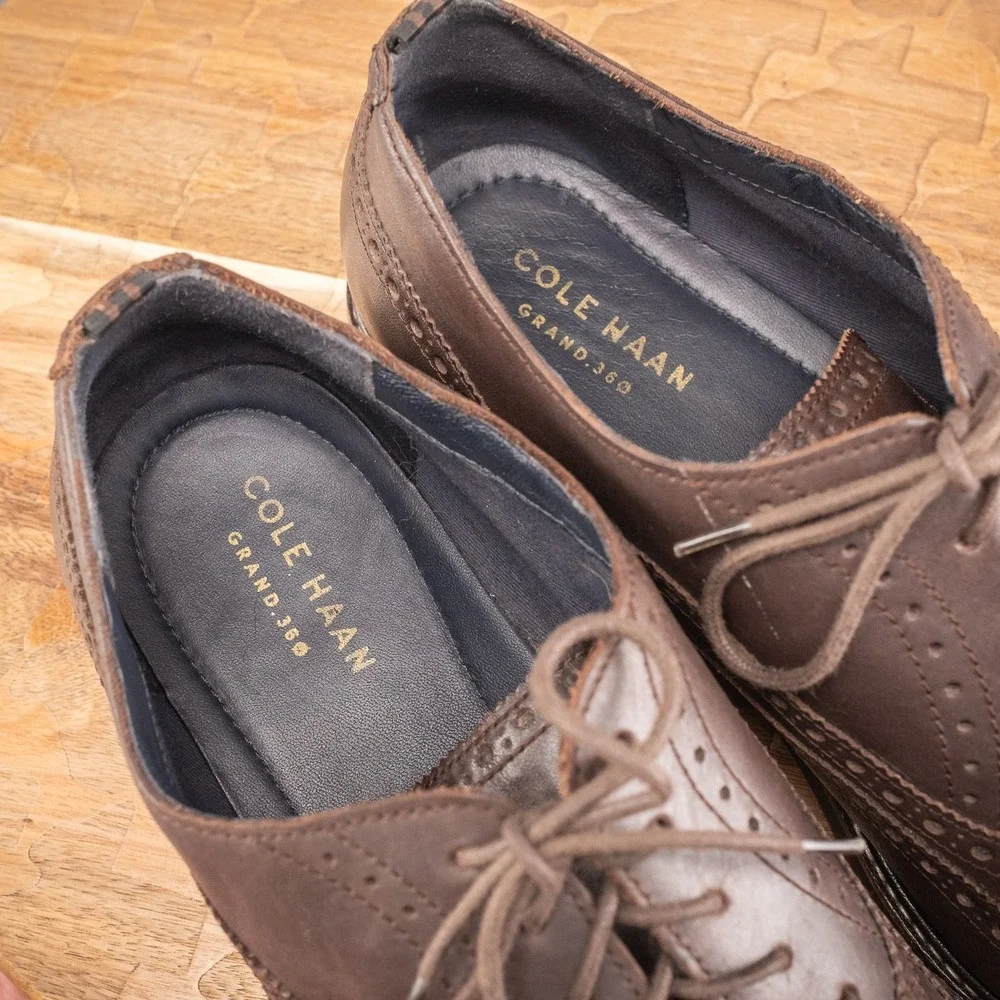 COLE‎ HAAN MORRIS Brown Leather Wing Men's Oxford Size 13 M C30696