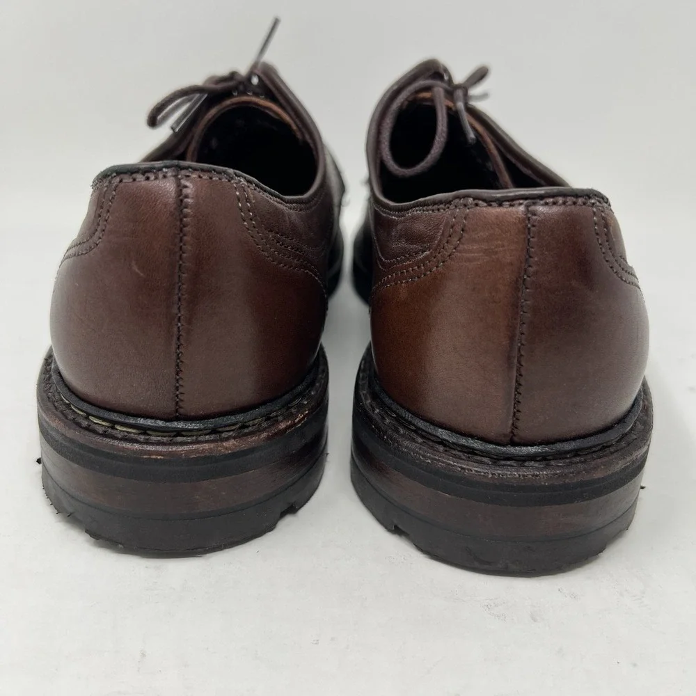 Allen Edmonds Ace Cap Toe Derby Men's Size 8 D Tobacco Brown Leather Dress Shoes