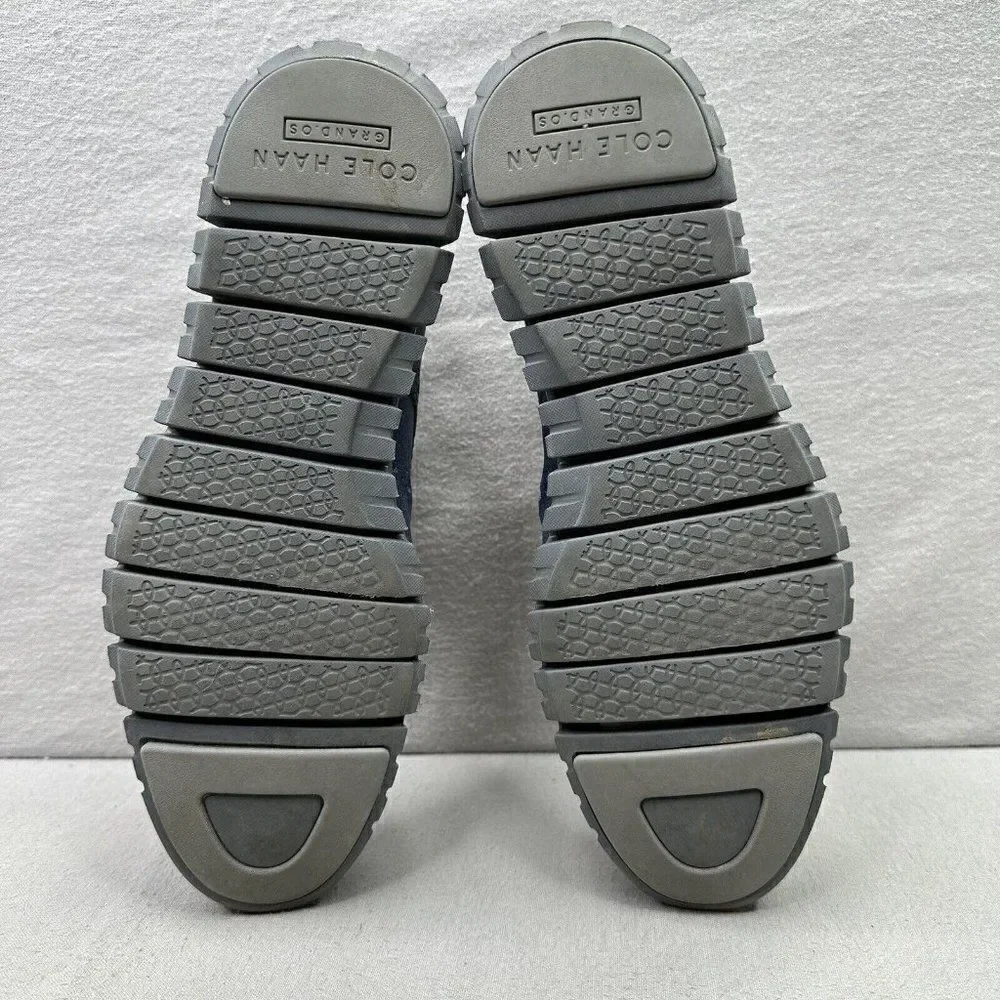 Cole Haan ZeroGrand Mens Size 8.5 (M) Wingtip Oxford Blue Leather‎ Dress Shoes