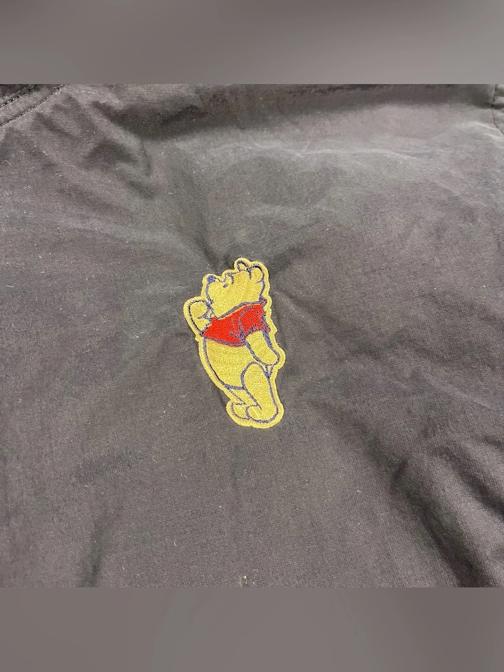 Vintage Winnie the Pooh Lined Windbreaker Jacket Blue Size Small