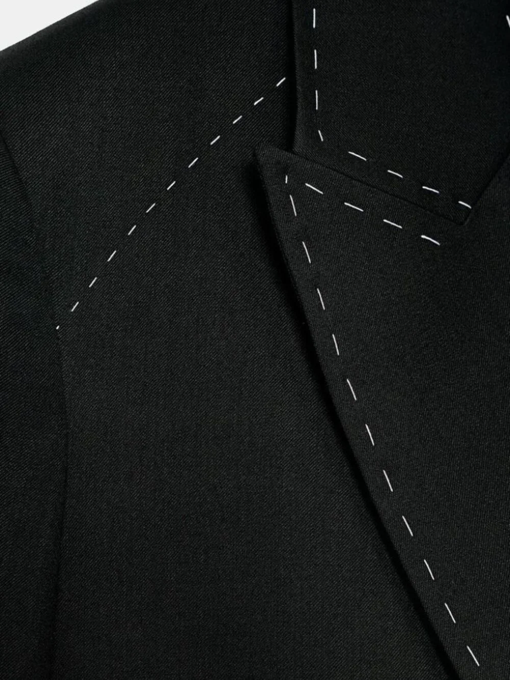 ZARA CONTRAST TOPSTITCHING BLAZER AND PANTS ZW LIMITED EDITION, BLACK, SMALL