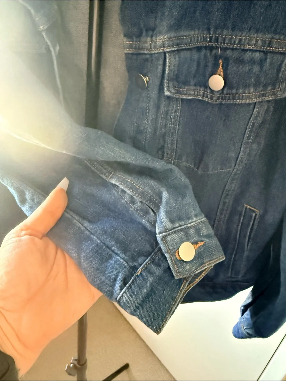 SHEIN Blue Denim Jacket - Casual Trucker Style