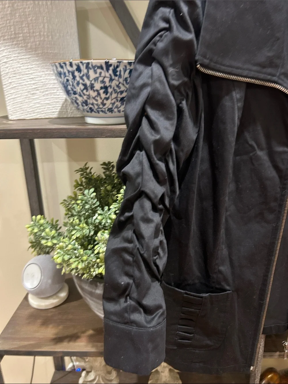 Tribal 10 Women's Black Zip-Front Jacket - Elegant Casual Coat