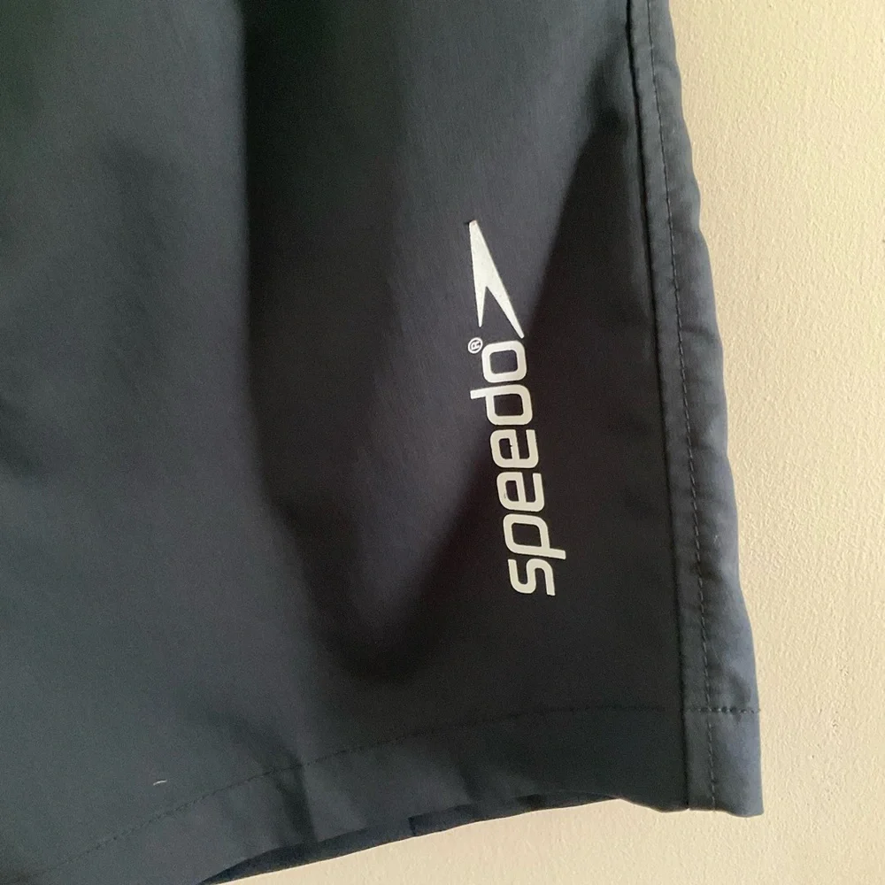 Speedo Black & Charcoal Swim Trunks