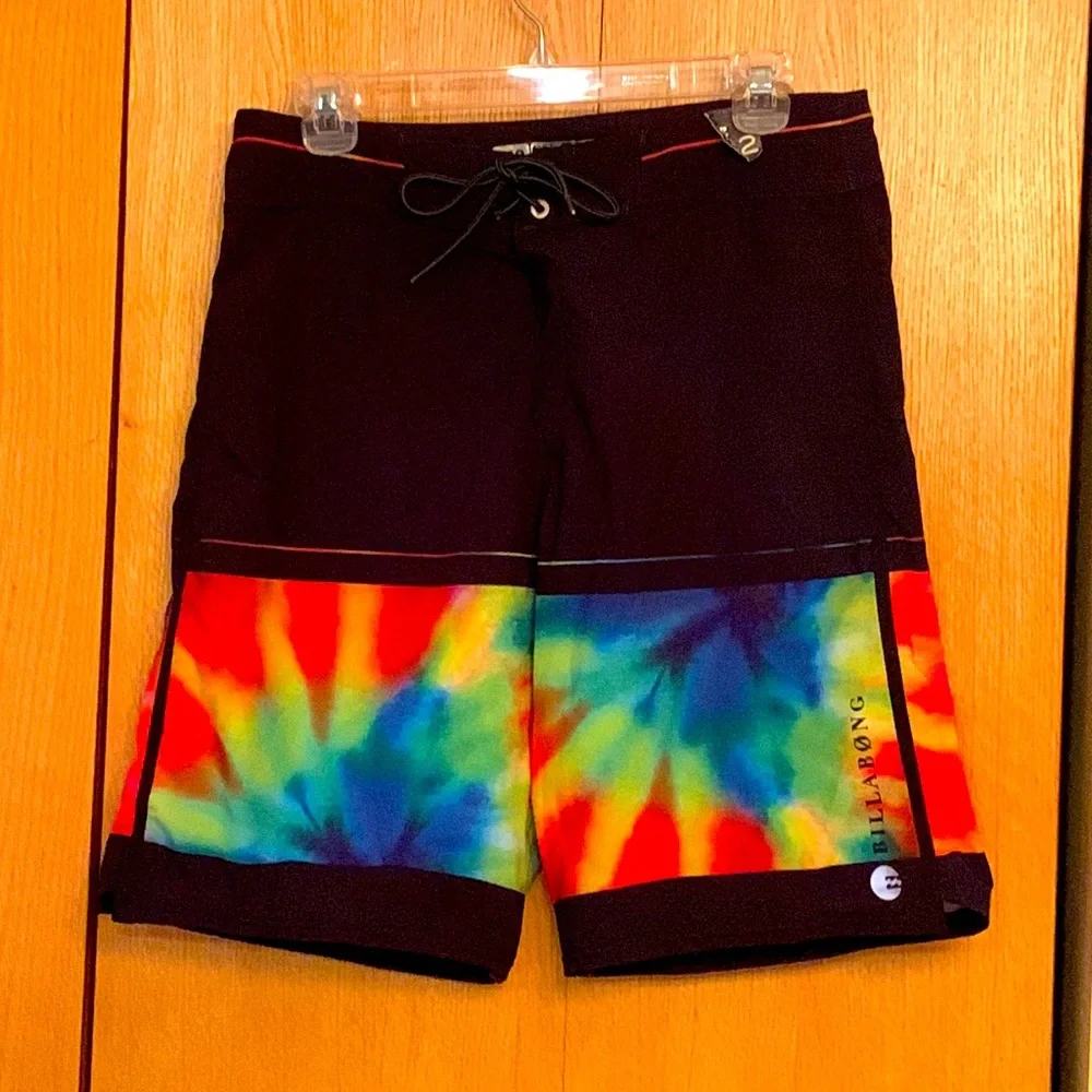 Rare Billabong 32 Platinum PX2 recycler tie dye 20” stretch surf board shorts