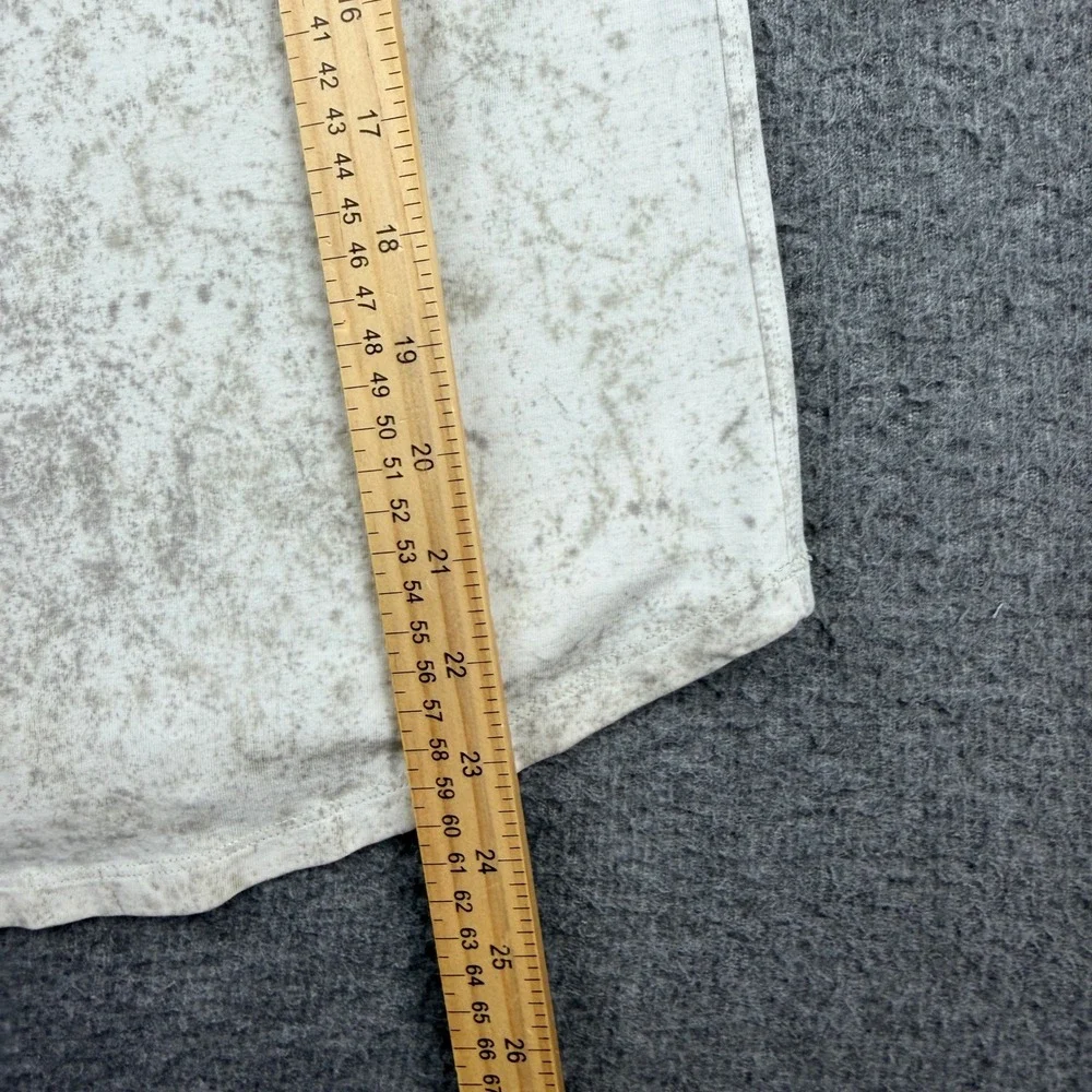Lululemon Racerback Tank Top Gray White‎ Marble Acid Wash Size 4 Activewear