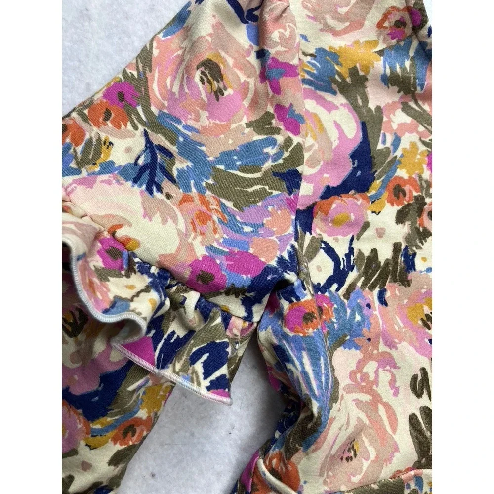 Finding Foxtale Dress Kids‎ 12 Multicolor Excellent Floral Ruffle Sleeve F24D197