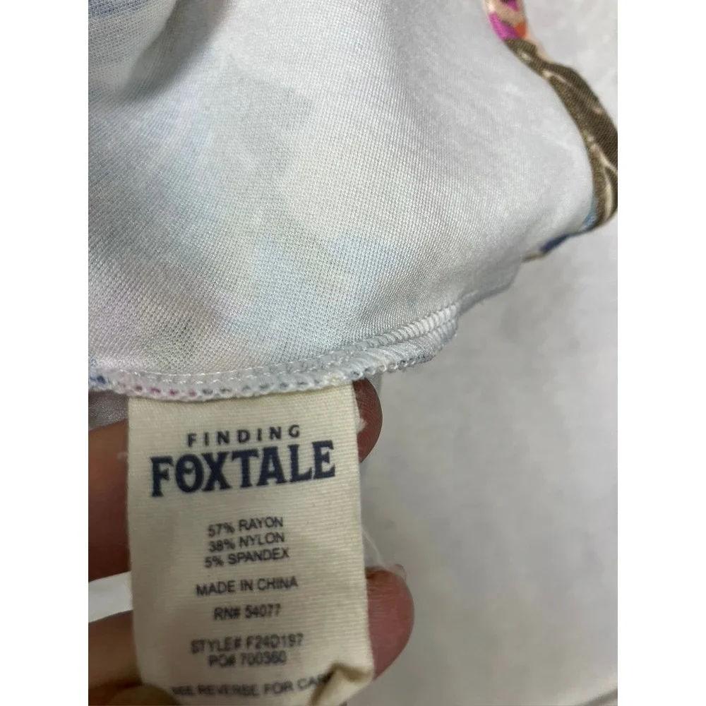 Finding Foxtale Dress Kids‎ 12 Multicolor Excellent Floral Ruffle Sleeve F24D197