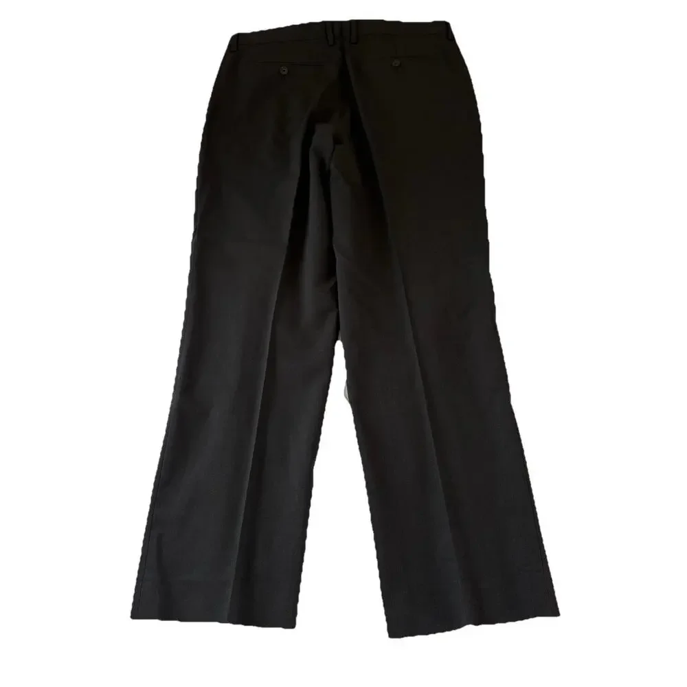Banana Republic Marzotto Italian Super 120's Wool Flat Front Pants 36x32 (36x31)