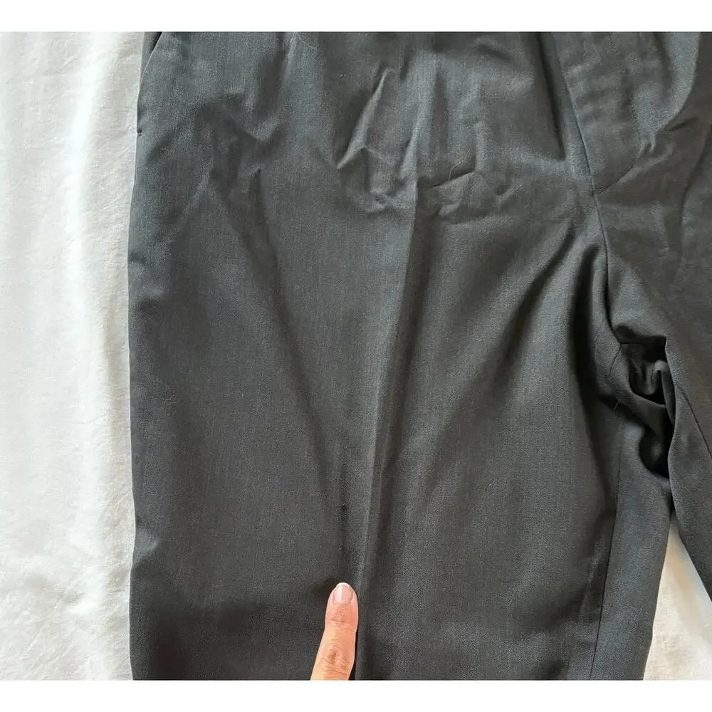 Banana Republic Marzotto Italian Super 120's Wool Flat Front Pants 36x32 (36x31)
