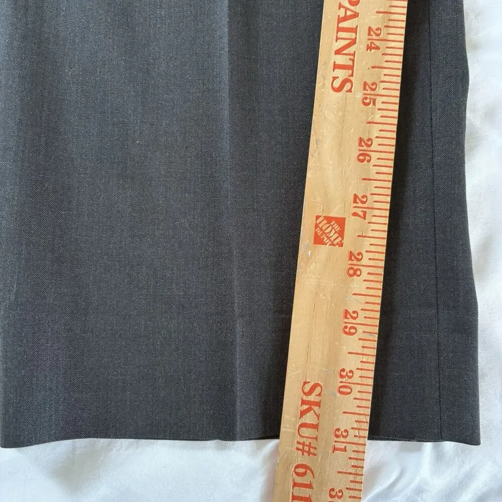 Banana Republic Marzotto Italian Super 120's Wool Flat Front Pants 36x32 (36x31)