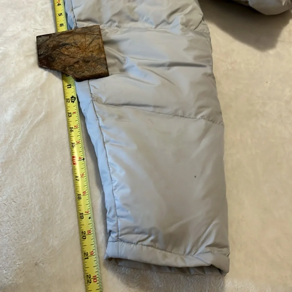 Banana Republic Men’s Light Gray Quilted Down Puffer Coat Sz M