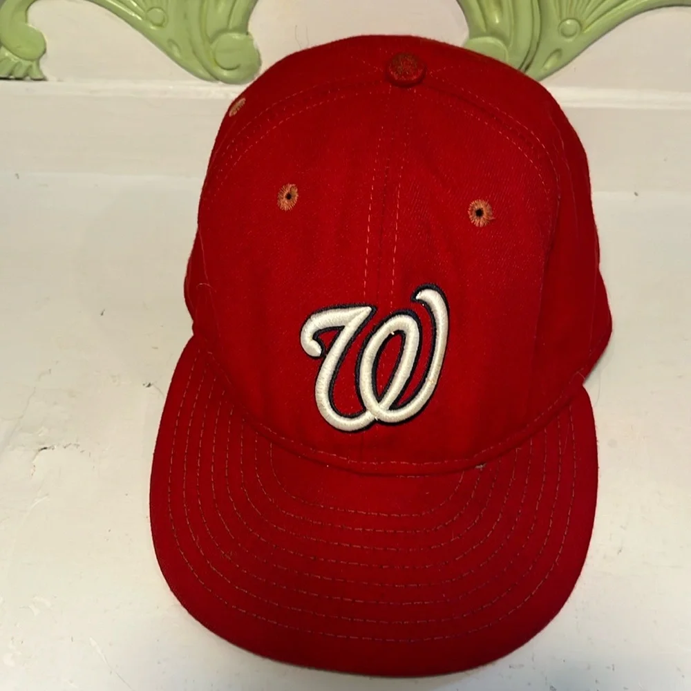 Washington Nationals MLB New Era Team Hat Ballcap Size 7 3/8