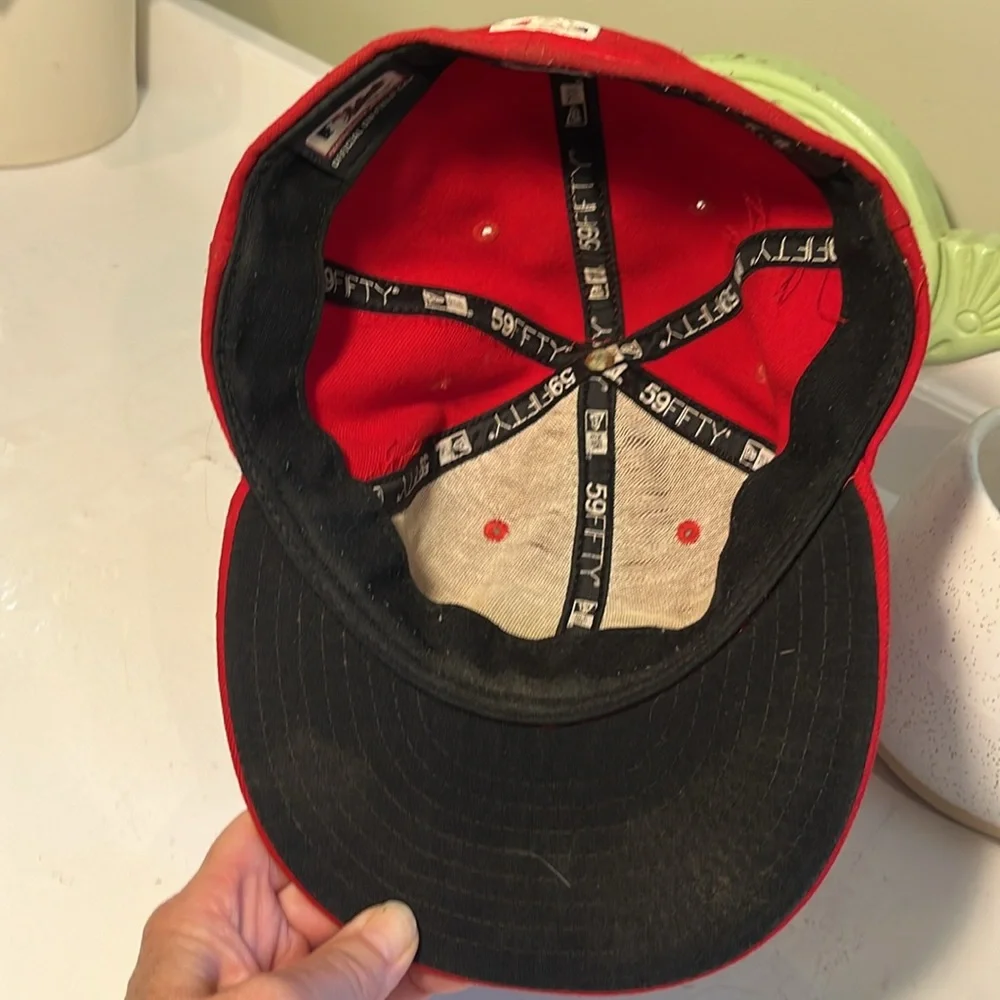 Washington Nationals MLB New Era Team Hat Ballcap Size 7 3/8