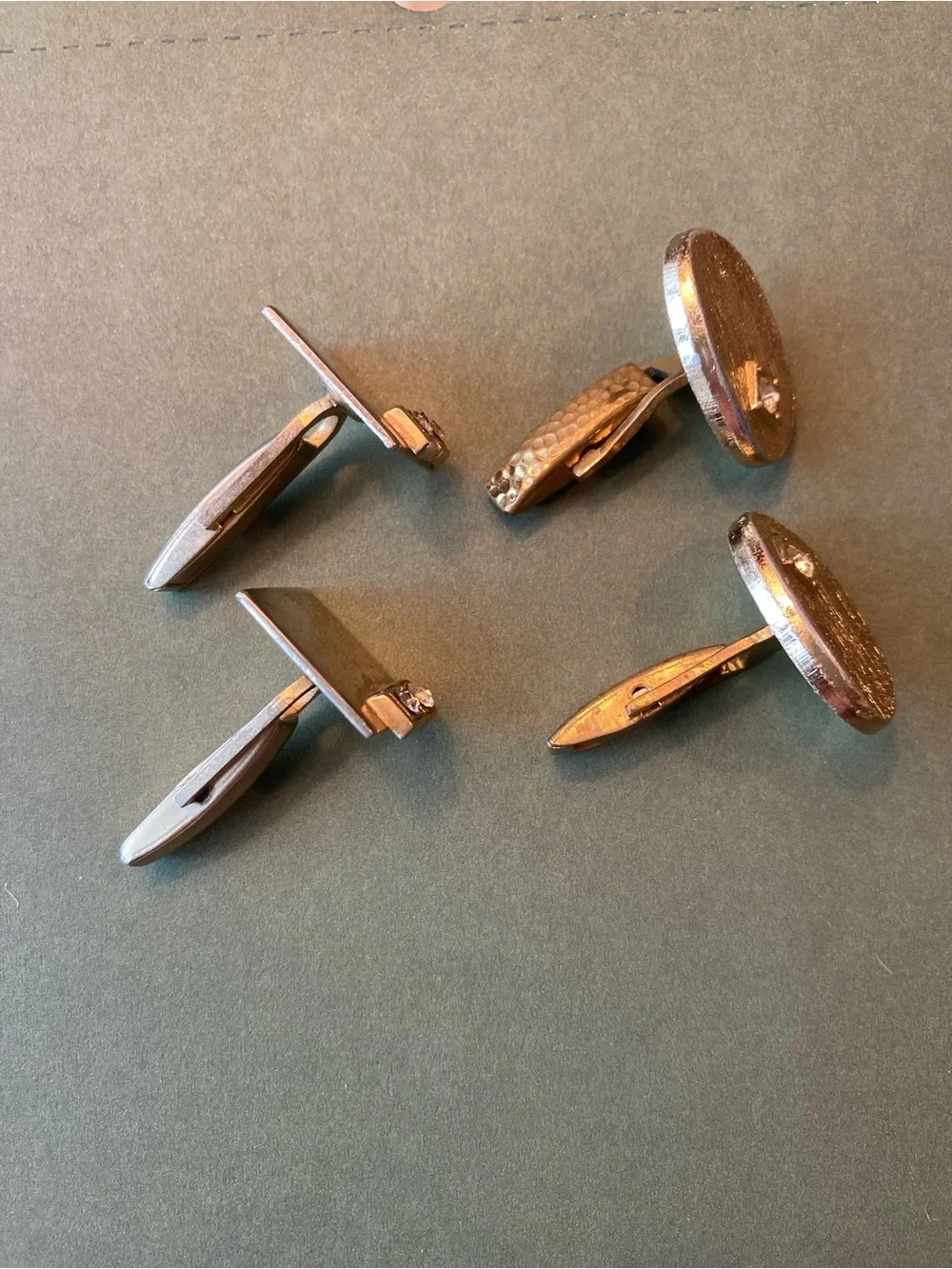 Gold-Tone Cuff Links (Two Pair)