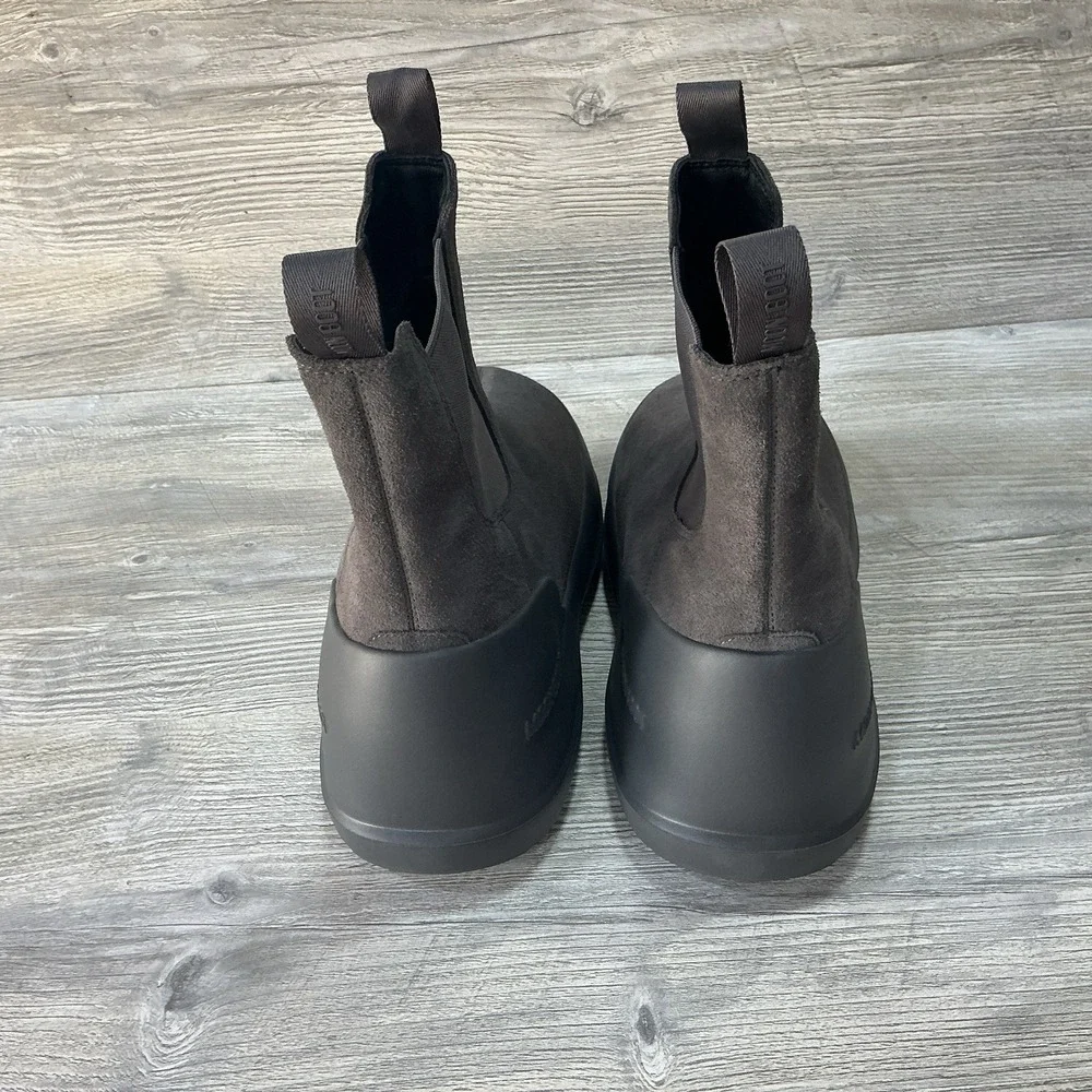 Moon Boot Luna Chelsea Anthracite Suede Mens Boot In Gray Size M 10 - 11L EU 43