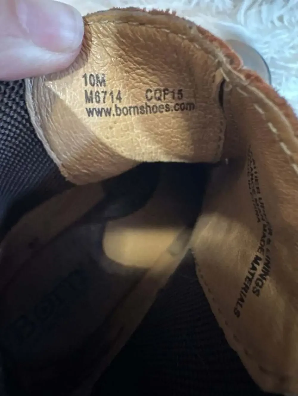 Born Men's Chelsea Boot, Size 10M, Brown Leather with Elastic Sides