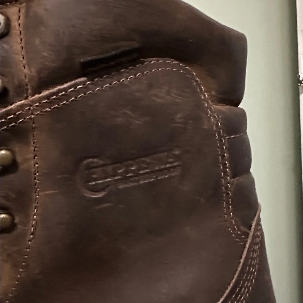Chippewa Brown Leather Men's Work Boots