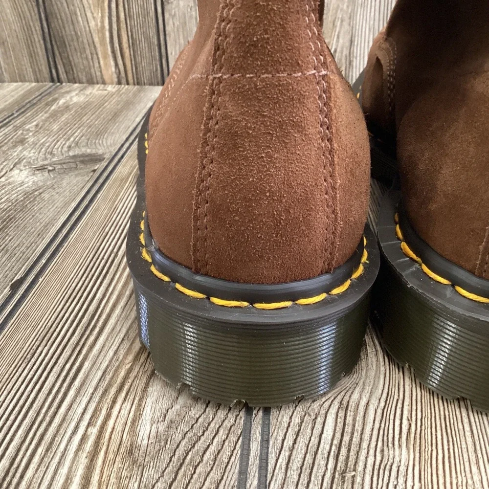 Dr Doc Martens England C.F. Stead Brown Suede Lace Up Boots Mens Size 13US/12UK