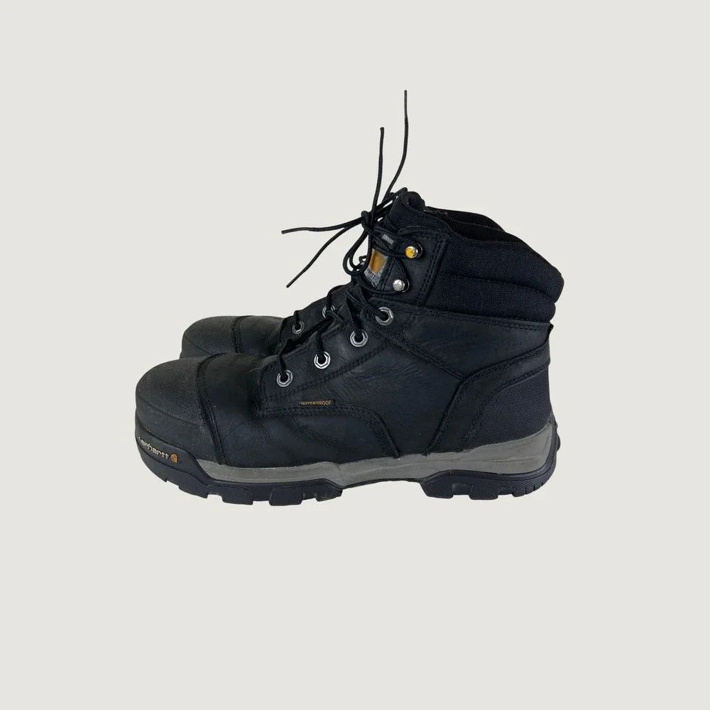 Carhartt Ground Force Work Boots Men 9.5 Black Composite Safety Toe Gorpcore