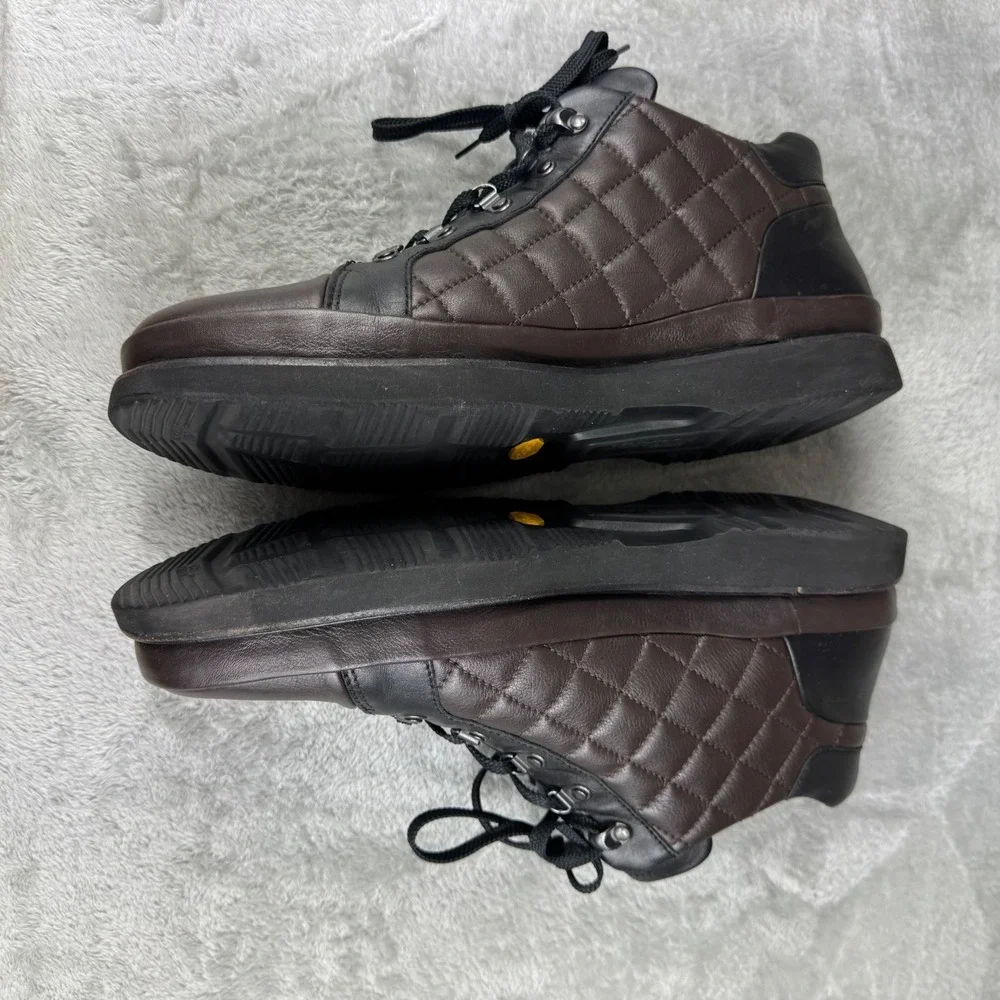 Samuel Hubbard Men's 14 Leather Quilted Shoes Brown Black M1320-009 Portugal