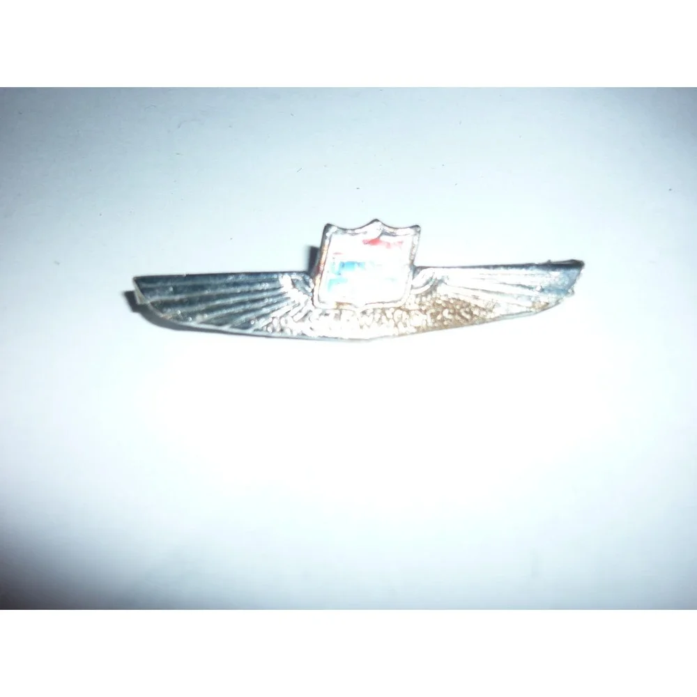 Vintage United Air Lines Jr. Stewardess Wing Pin Kinney Prov RI Aviation Badge