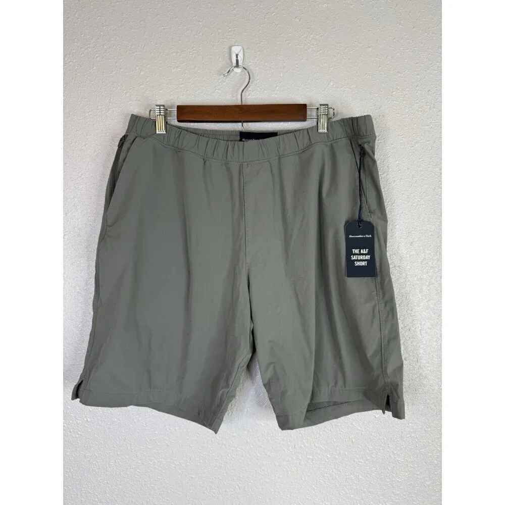 Abercrombie & Fitch Shorts Men's A&F Saturday Short XL Gray 9