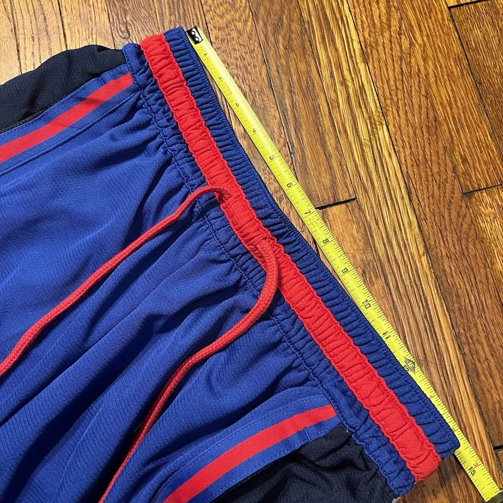 Nike NBA Authentic's Philadelphia 76ers Pre Game Shorts Mens Med Blue DN8289-495