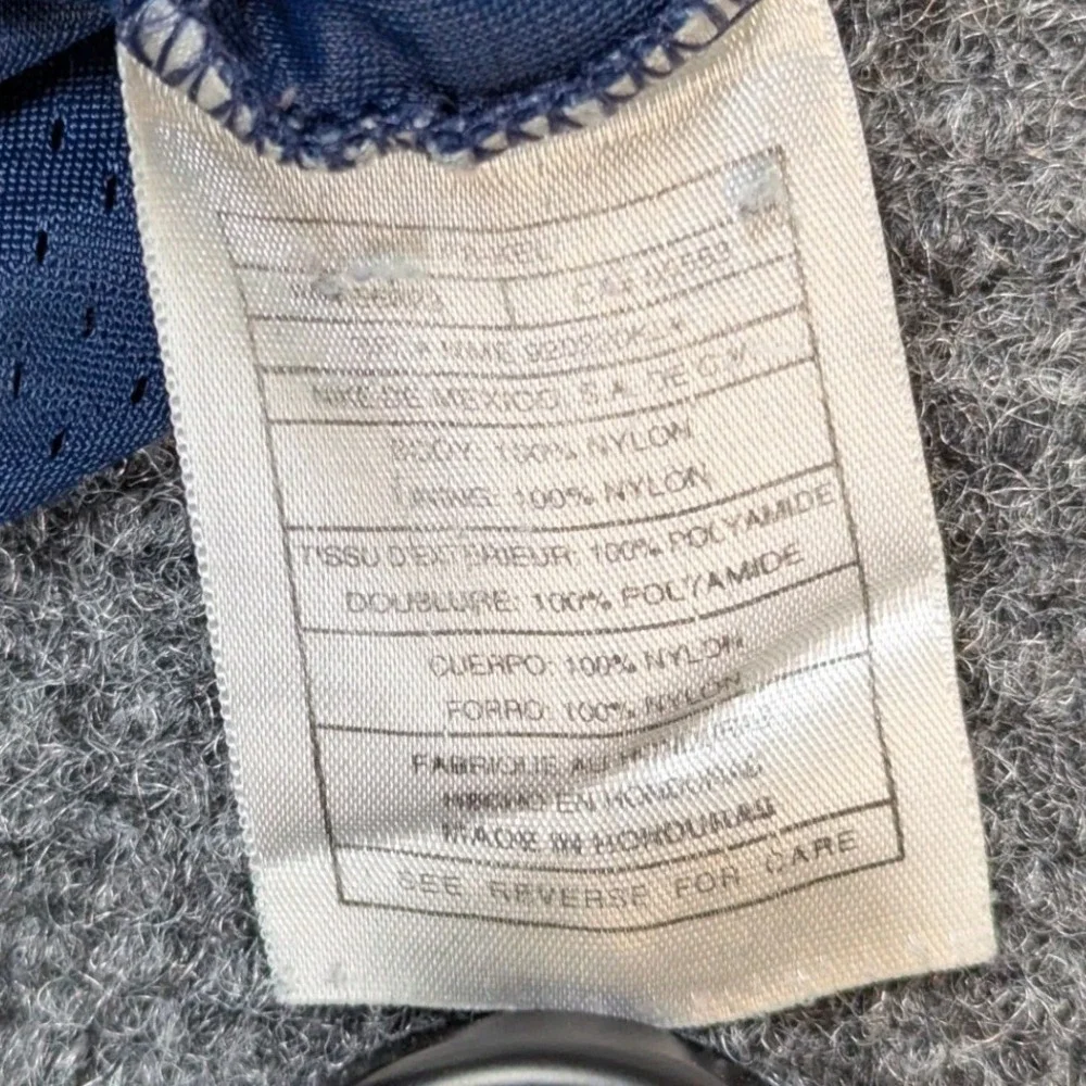 Nike Mens Mesh Athletic Shorts Navy Blue Swoosh Logo Size Medium Vintage Style‎