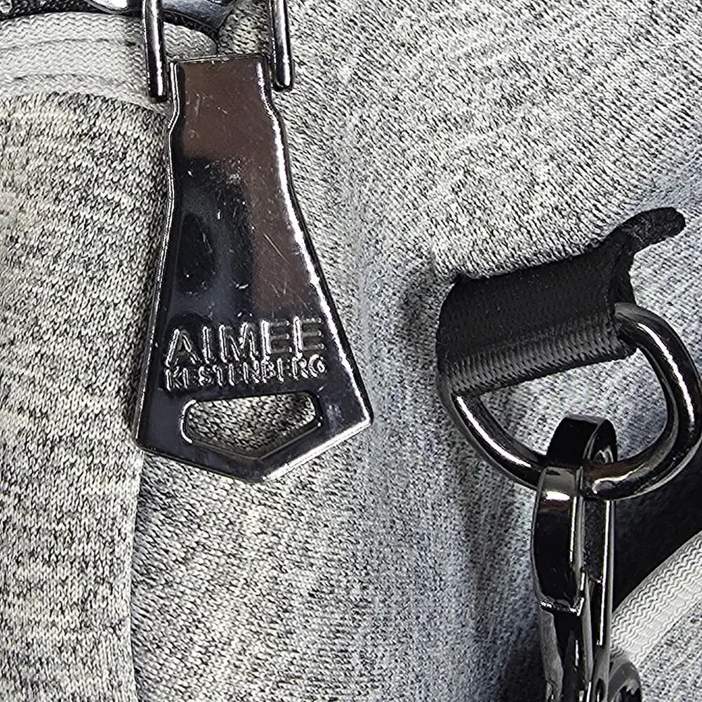 AIMÉE KESTENBERG NEOPRENE DUFFLE BAG – GRAY – TROLLEY SLEEVE – LARGE WEEKENDER