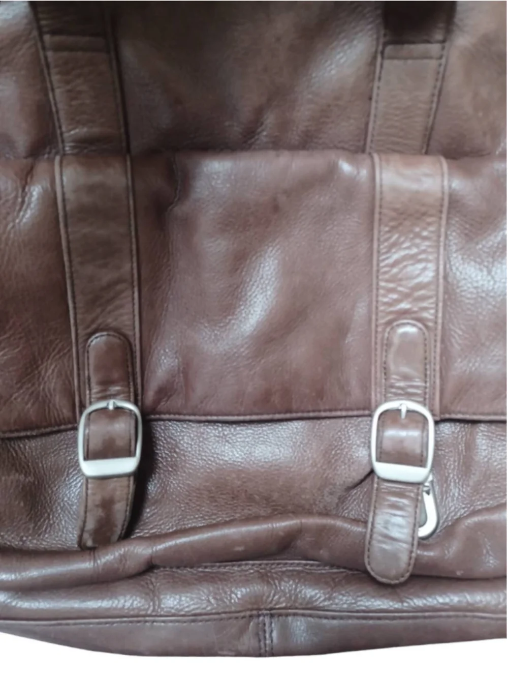 Samsonite vintage leather bag camera case or overnight bag