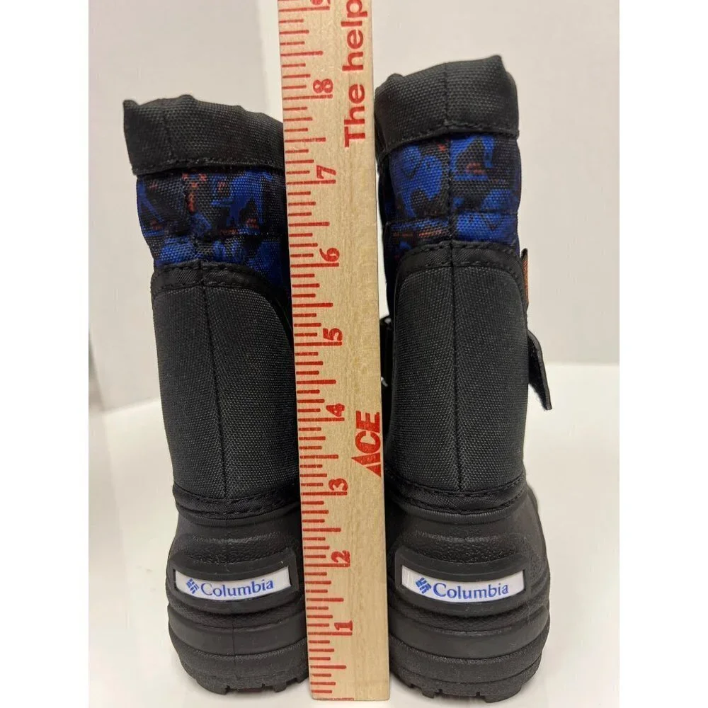NEW! Columbia Powderbug Plus II Snow Boot Blue Wildlife Animals Toddler 7 Boys
