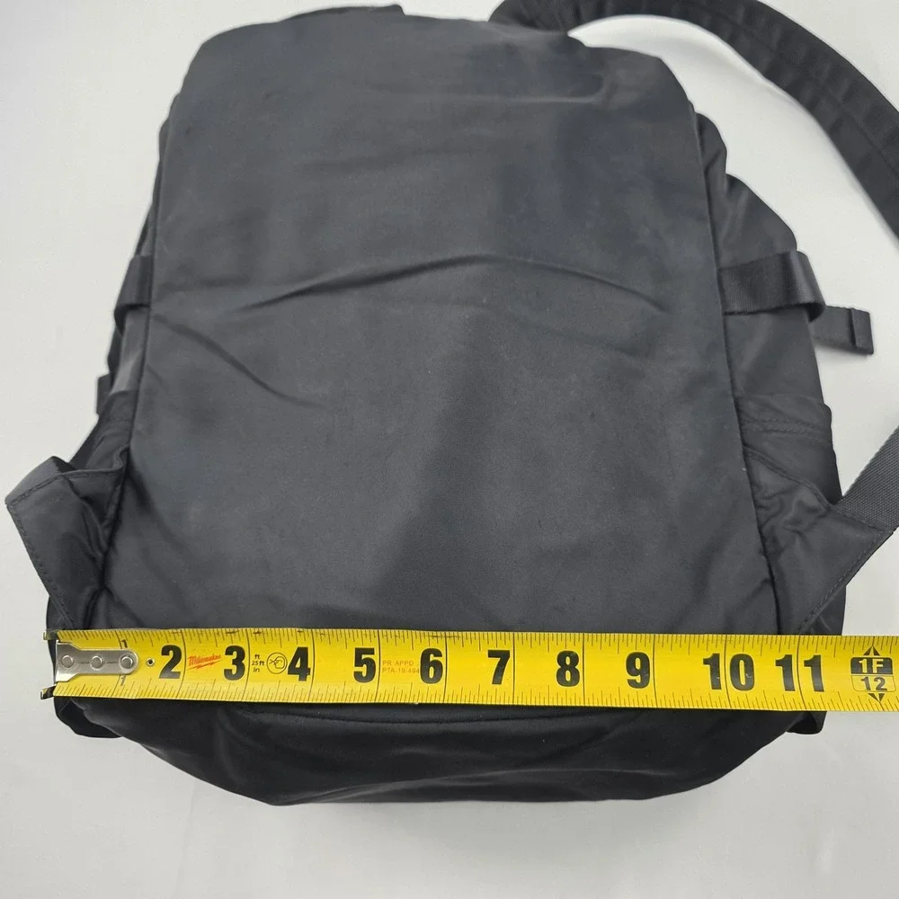 Lululemon Backpack Black 15 Inch Soft Case Women Nylon Travel Daypack Bag