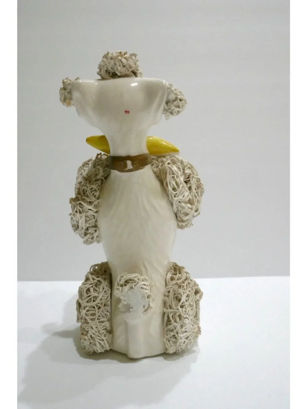 Vintage 1950s Relco Japan Spaghetti Poodle Figurine – Rare Begging Pose with Bow