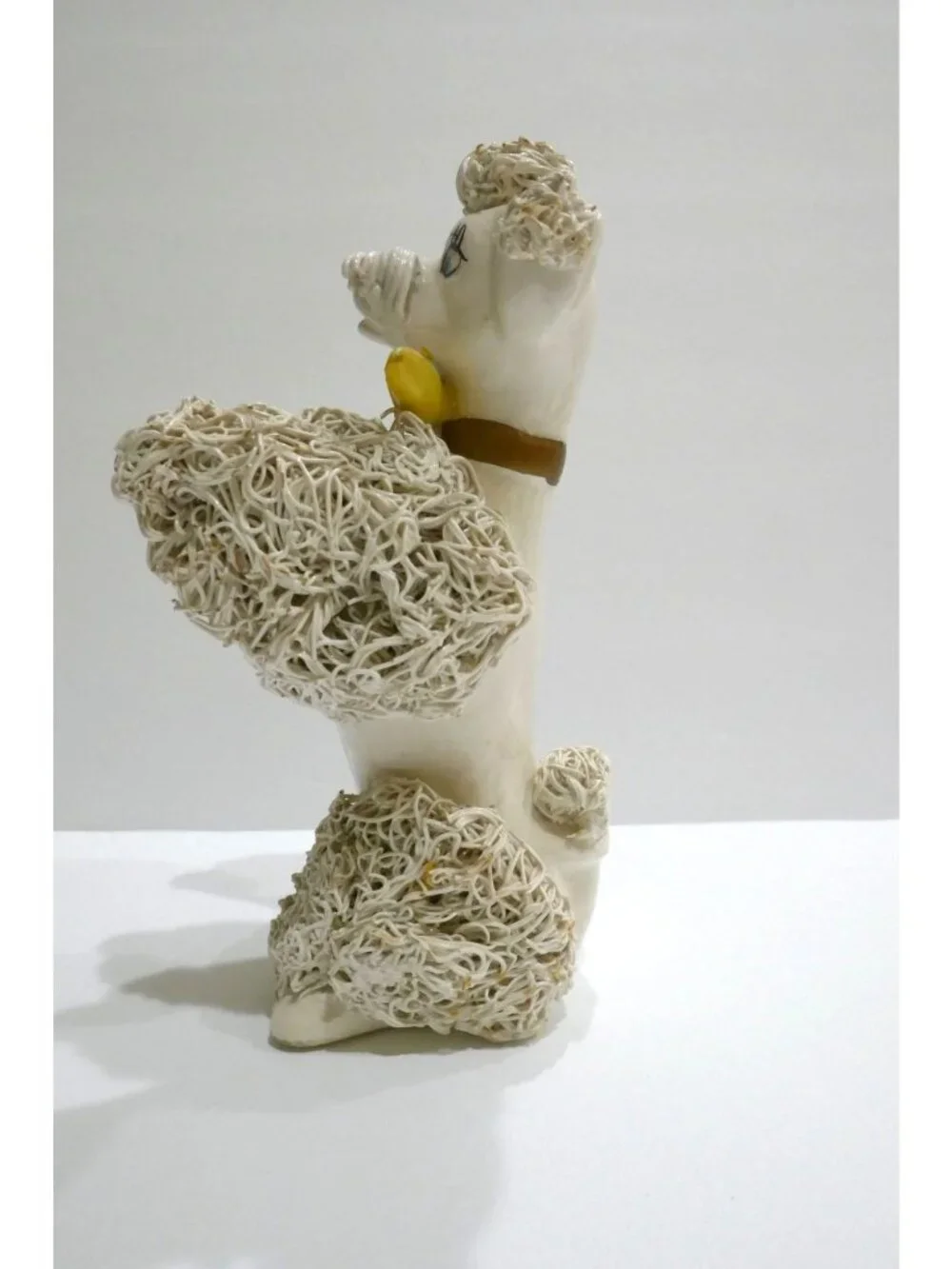 Vintage 1950s Relco Japan Spaghetti Poodle Figurine – Rare Begging Pose with Bow