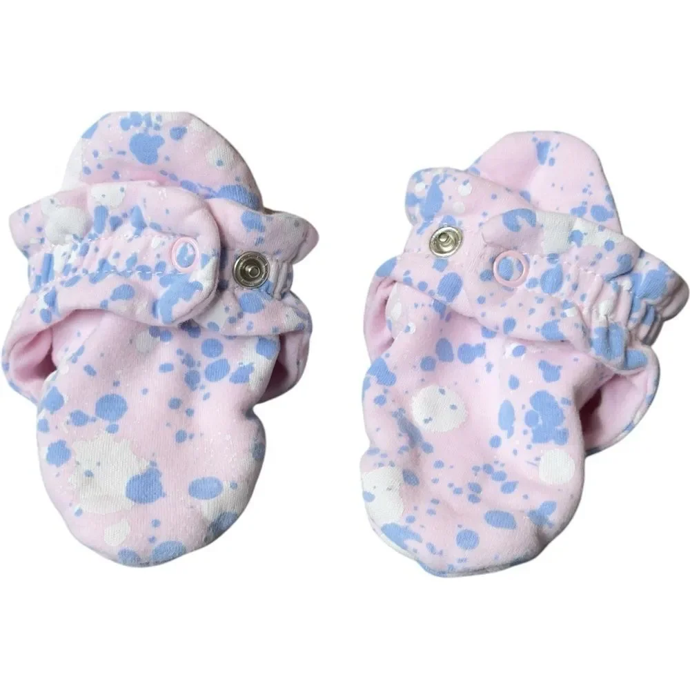 Zutano Baby Girls Organic Cotton Pink Colorful Booties Gripper Soles. 12 Months.