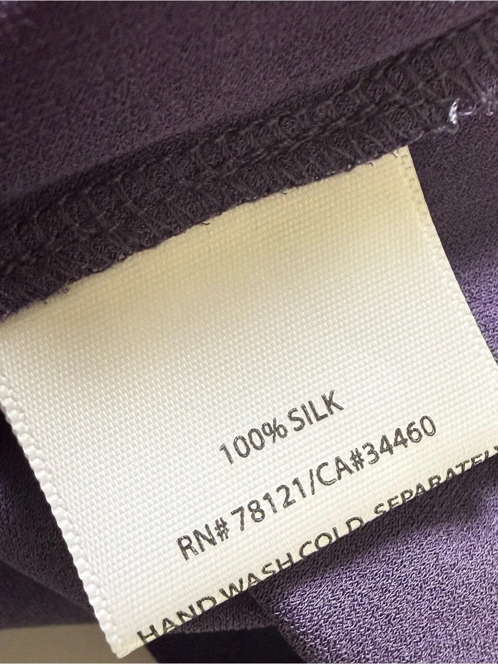 Eileen Fisher Stretch Silk Jersey Scoop Neck Tank Grape Purple Large NWT