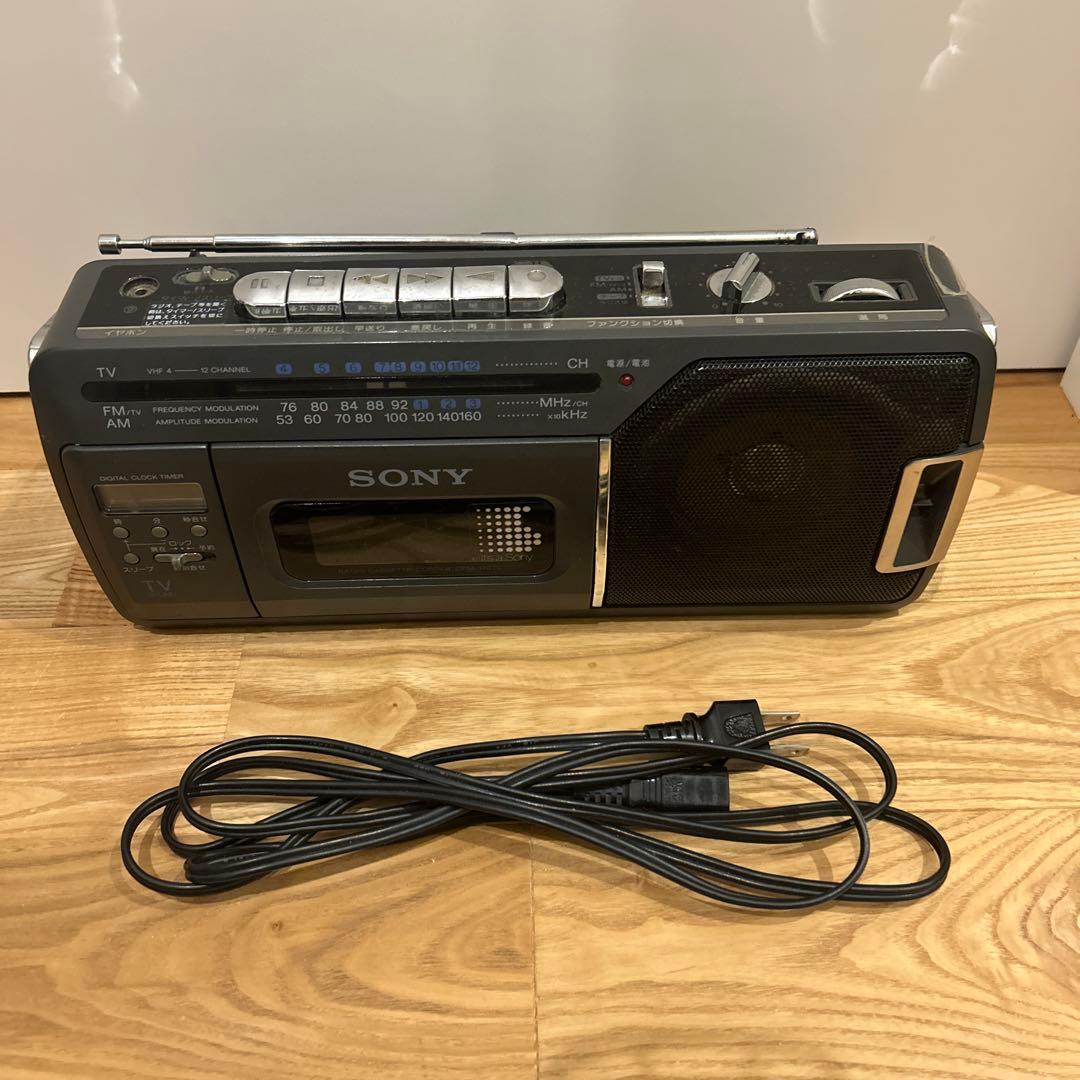 SONY CFM-170TV Radio Cassette Recorder Retro Radio Cassette Recorder Sony
