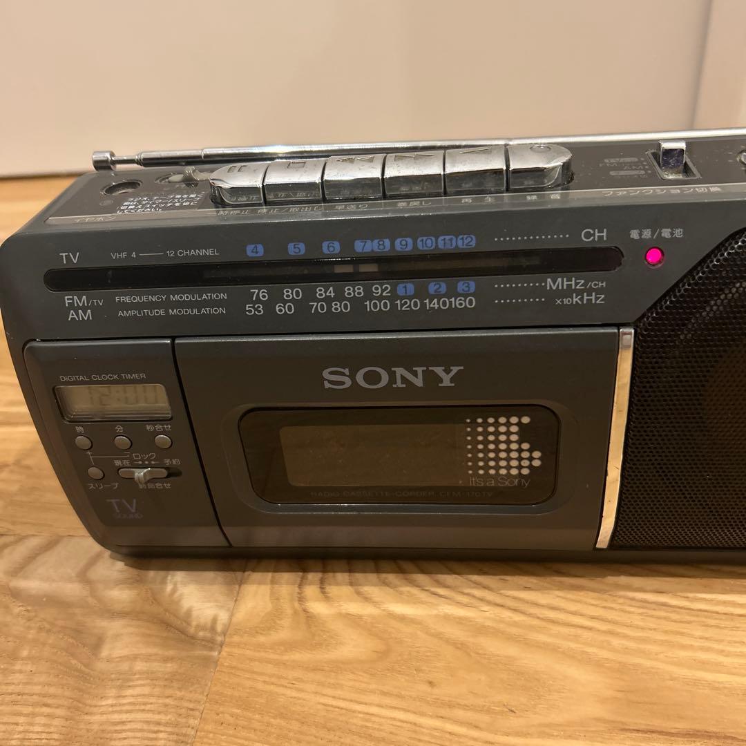 SONY CFM-170TV Radio Cassette Recorder Retro Radio Cassette Recorder Sony