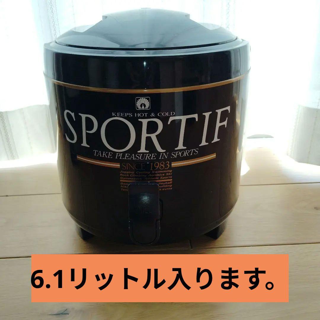 SPORTIF Portable Insulated Container, 6.1 Liter, Made in Japan Water Jug, Hot/Cold Insulation