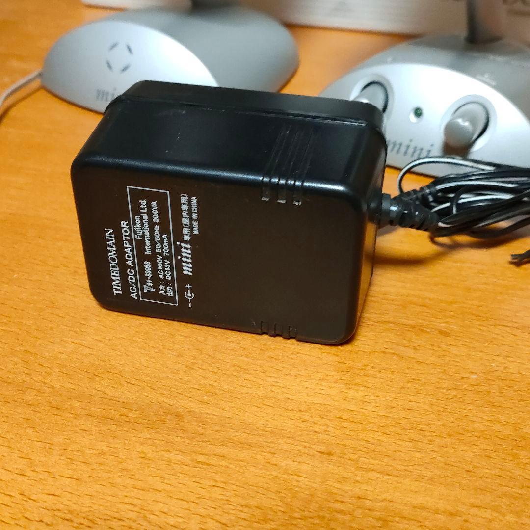 TIMEDOMAIN mini Speaker Silver with Adapter