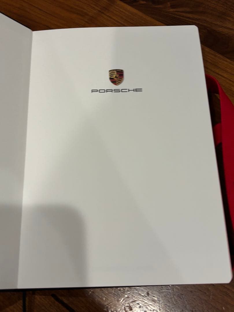 Porsche Notebook with Black and Red Strap
