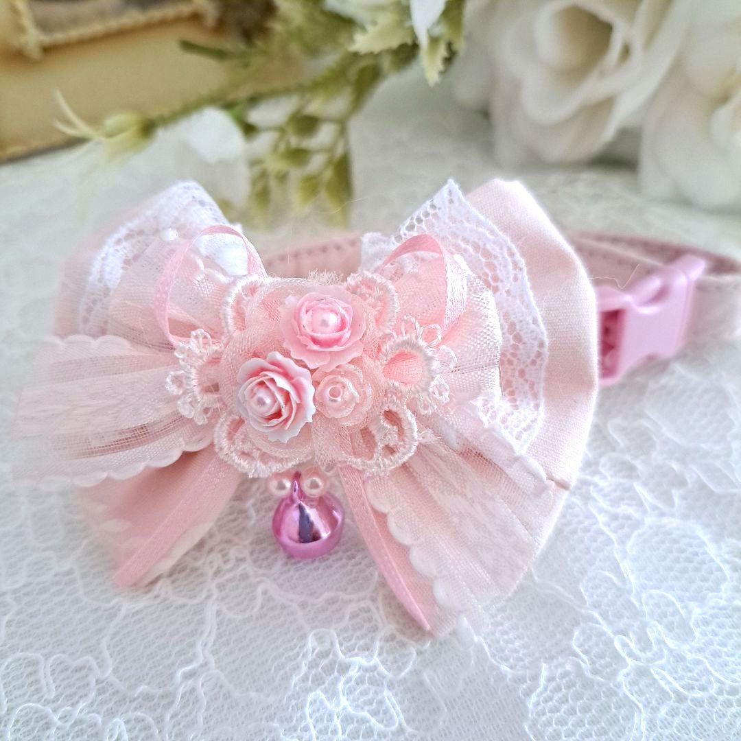 ss55 Exclusive: June Bride (Pink ①) Dog & Cat Collar