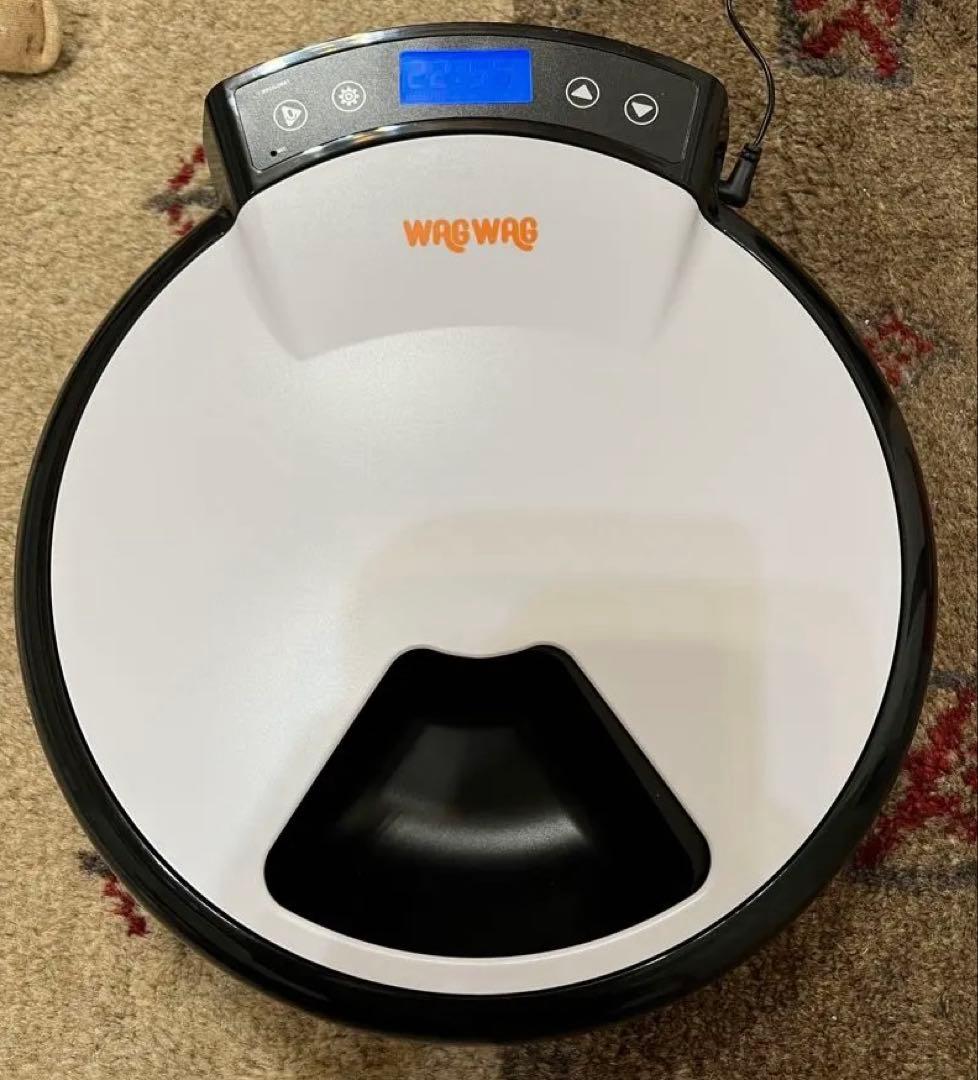 WAGWAG Automatic Feeder Auto Feeder for Small to Medium Dogs and Cats, 5 Meals, 24h Timer