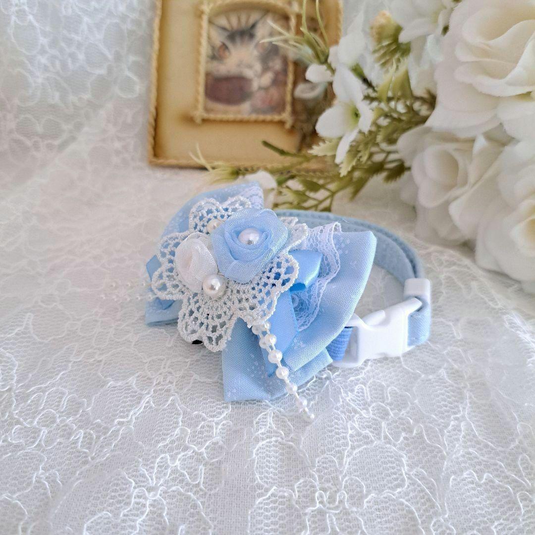 For Haru-sama, June Bride (White ①) Dog and Cat Collar
